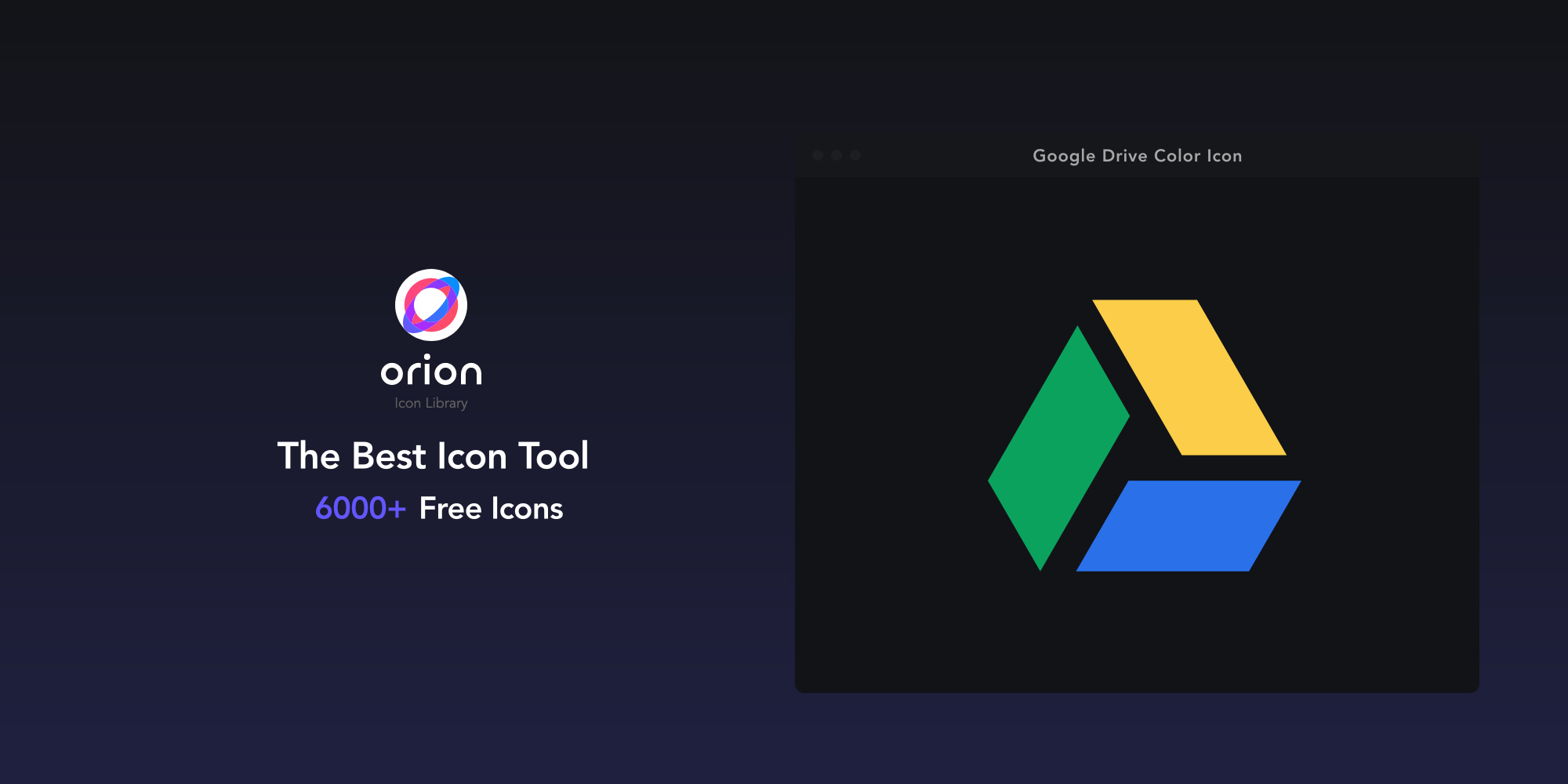 Google Drive Icon (SVG/PNG).