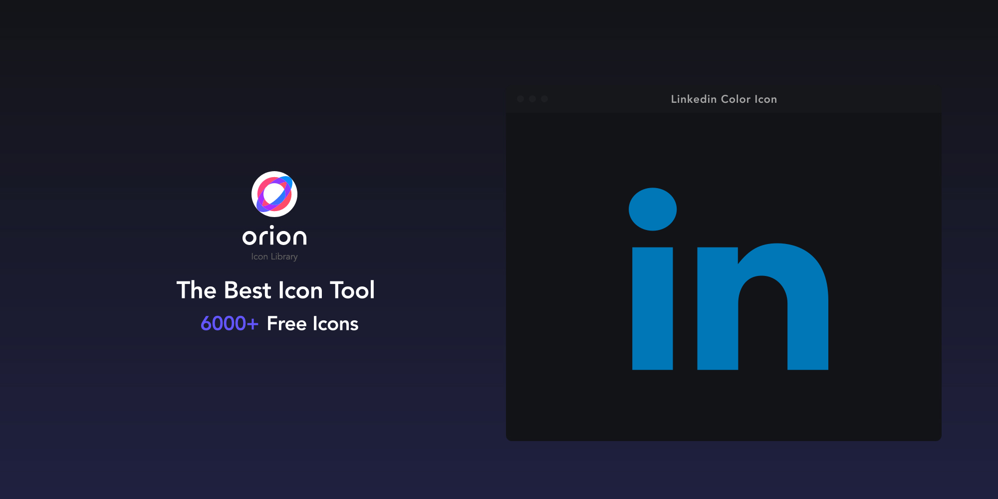 Linkedin Icon (SVG/PNG)., image size:2000x1000